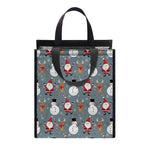 Santa Claus And Friends Pattern Print Insulated Lunch Tote