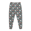 Santa Claus And Friends Pattern Print Jogger Pants
