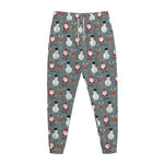 Santa Claus And Friends Pattern Print Jogger Pants