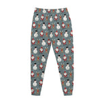 Santa Claus And Friends Pattern Print Jogger Pants