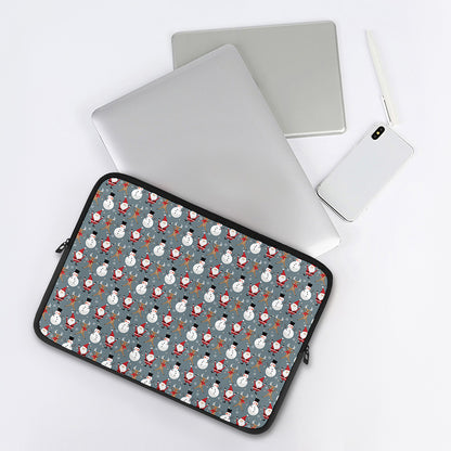 Santa Claus And Friends Pattern Print Laptop Sleeve