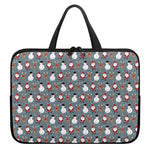Santa Claus And Friends Pattern Print Laptop Sleeve With Handle