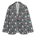 Santa Claus And Friends Pattern Print Men's Blazer