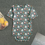 Santa Claus And Friends Pattern Print Men's Bodysuit