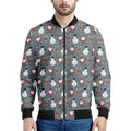 Santa Claus And Friends Pattern Print Men's Bomber Jacket