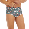 Santa Claus And Friends Pattern Print Men's Briefs