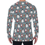 Santa Claus And Friends Pattern Print Men's Long Sleeve T-Shirt