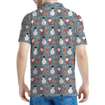 Santa Claus And Friends Pattern Print Men's Polo Shirt