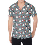 Santa Claus And Friends Pattern Print Men's Shirt