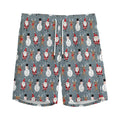 Santa Claus And Friends Pattern Print Men's Athletic Shorts