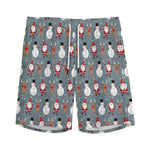 Santa Claus And Friends Pattern Print Men's Sports Shorts