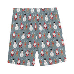 Santa Claus And Friends Pattern Print Men's Sports Shorts