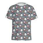 Santa Claus And Friends Pattern Print Men's Sports T-Shirt
