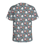 Santa Claus And Friends Pattern Print Men's Sports T-Shirt