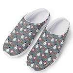 Santa Claus And Friends Pattern Print Mesh Casual Shoes