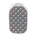 Santa Claus And Friends Pattern Print Mesh Laundry Hamper