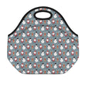 Santa Claus And Friends Pattern Print Neoprene Lunch Bag