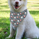 Santa Claus And Friends Pattern Print Over The Collar Dog Bandana