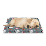 Santa Claus And Friends Pattern Print Pet Cooling Mat Cover