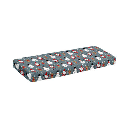Santa Claus And Friends Pattern Print Piano Keyboard Cover