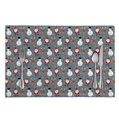 Santa Claus And Friends Pattern Print Placemat