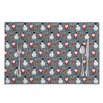 Santa Claus And Friends Pattern Print Placemat