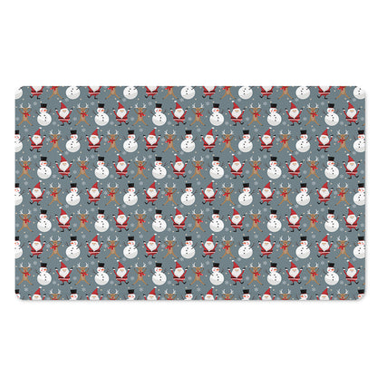 Santa Claus And Friends Pattern Print Polyester Doormat