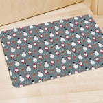 Santa Claus And Friends Pattern Print Polyester Doormat