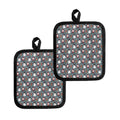 Santa Claus And Friends Pattern Print Pot Holders