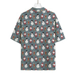 Santa Claus And Friends Pattern Print Rayon Hawaiian Shirt