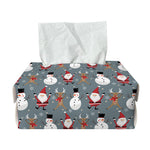 Santa Claus And Friends Pattern Print Rectangle Tissue Box Cover
