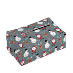 Santa Claus And Friends Pattern Print Rectangle Tissue Box Cover