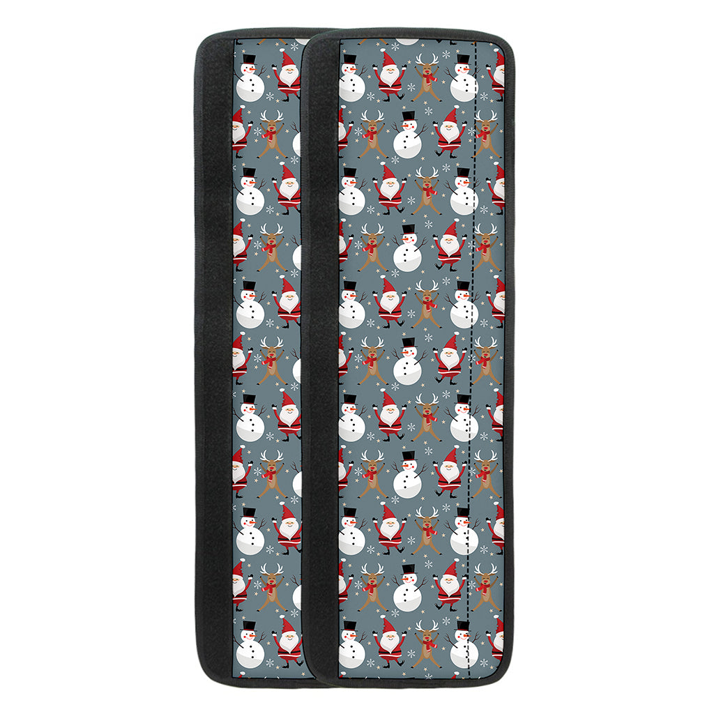 Santa Claus And Friends Pattern Print Refrigerator Handle Covers