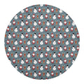 Santa Claus And Friends Pattern Print Round Blanket