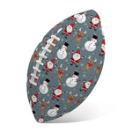 Santa Claus And Friends Pattern Print Rugby Ball