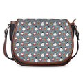 Santa Claus And Friends Pattern Print Saddle Bag