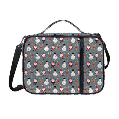 Santa Claus And Friends Pattern Print Shoulder Strap Bible Bag