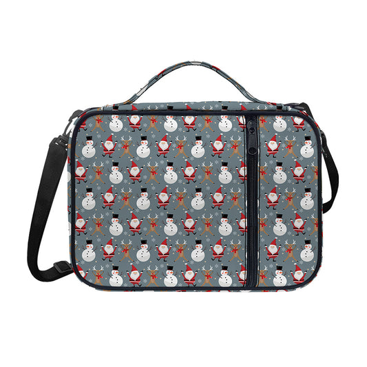 Santa Claus And Friends Pattern Print Shoulder Strap Bible Bag