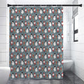 Santa Claus And Friends Pattern Print Shower Curtain