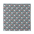 Santa Claus And Friends Pattern Print Silk Bandana
