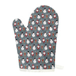 Santa Claus And Friends Pattern Print Single Oven Mitt