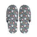 Santa Claus And Friends Pattern Print Slippers