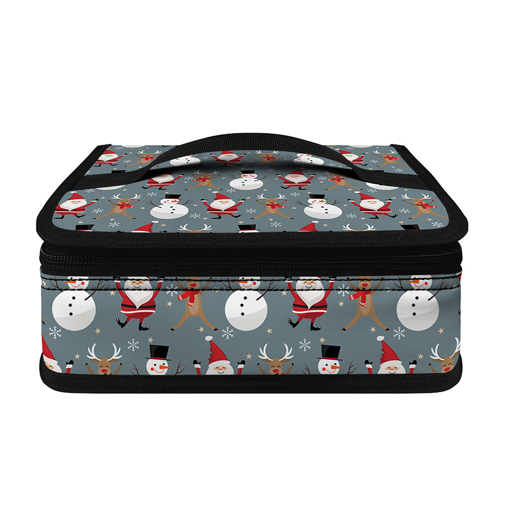 Santa Claus And Friends Pattern Print Small Lunch Bag