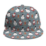 Santa Claus And Friends Pattern Print Snapback Cap