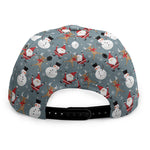 Santa Claus And Friends Pattern Print Snapback Cap