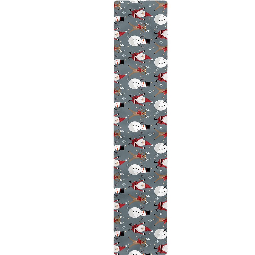 Santa Claus And Friends Pattern Print Table Runner