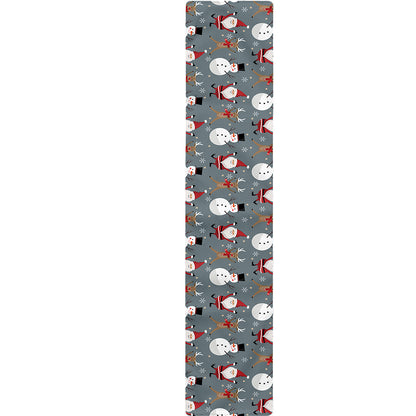 Santa Claus And Friends Pattern Print Table Runner