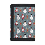 Santa Claus And Friends Pattern Print Trifold Wallet