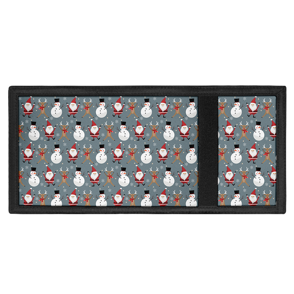 Santa Claus And Friends Pattern Print Trifold Wallet