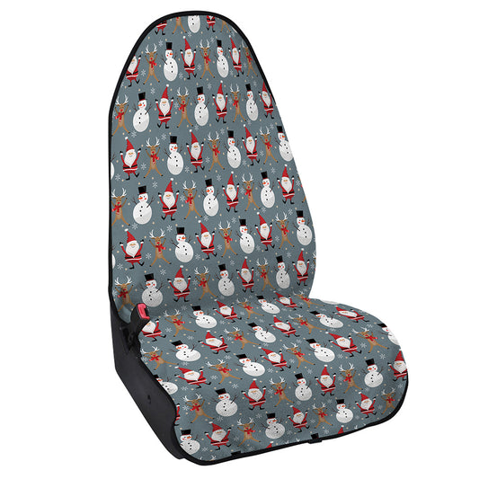 Santa Claus And Friends Pattern Print Waterproof Car Seat Cover